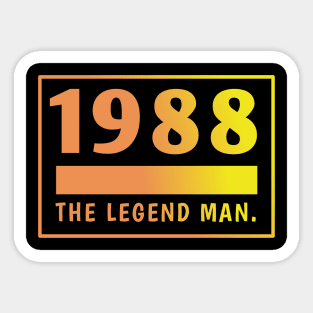 1988 birthday Sticker